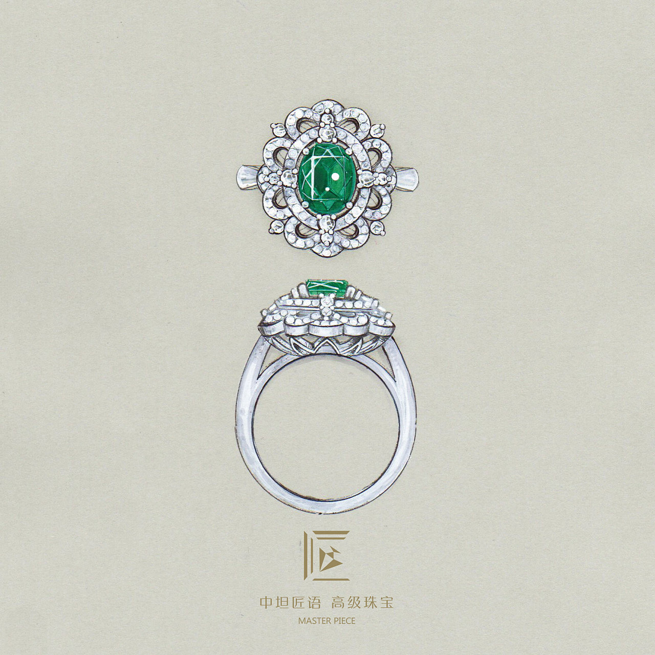 祖母綠高級珠寶定制 打造專屬傳世戒指的藝術