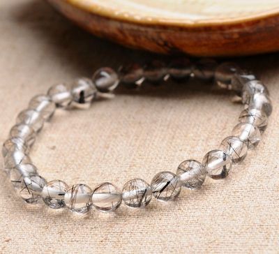 純天然精品 6mm巴西黑發晶圓珠手鏈——通透體好Y81Y 46的鑒賞與選購指南